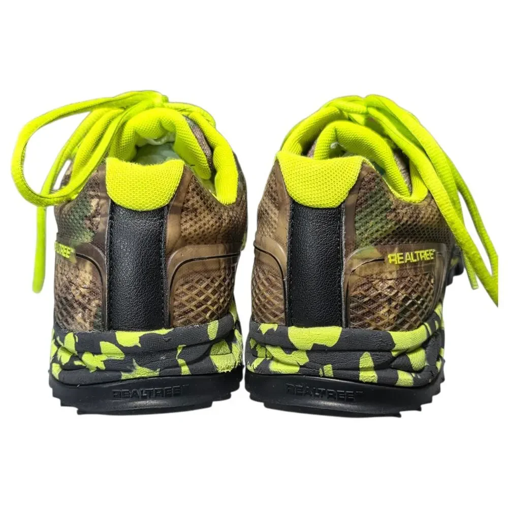 Realtree Camo Running Shoes Mens 10 Neon Green Trail Hunting Sneakers